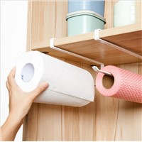 THOM KING 1PC Kitchen Roll Paper Holder Bathroom Towel Rack Toilet Paper Rack Cupboard Door Paper Hanging Shelf Storage Holder