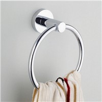 THOM KING 304 Stainless Steel Round Style Wall-Mounted Towel Ring Holder Hanger Bathroom Accessories 1pc/lot Wholesale