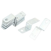 70mmx18mm Z Shape Shelf Corner Brace Plate Right Angle Bracket 10pcs
