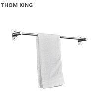 THOM KING Stainless Steel Towel Rack Bathroom Accessories Towel Holder Shelves Bath Towel Rack 1pc/lot high quality