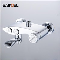 SAMOEL Hot And Cold Mixer Shower Faucet In Bathroom Copper Material Pushbutton Three Modes Shower Faucet