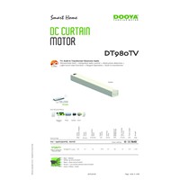 Dooya curtain motor DT980TV-1.2V  5 wires, built-in transformer, control by swith and emitter for curtain, 2meters track,