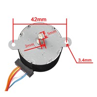 Aiyima Deceleration Stepper Motor Reduction Ratio 1 / 42.5 DC 12V Permanent Magnet Slowdown Stepper Motor