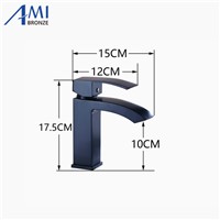 Basin Faucets Bathroom Sink Basin Mixer Hot Cold Brass Faucet Mixer Tap Chrome/Black/Nickel Brush 8318S