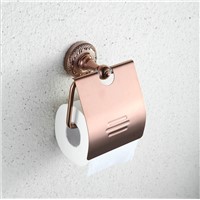 THOM KING European Style Wall Mounted Bathroom Toilet Paper Holder Antique Copper Roll Tissue Rack 1pc/lot