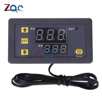 W3230 DC 12V Digital Temperature Controller Red And Blue Display 20A -55-120 Degree Temperature Measurement Data Save