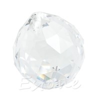 1 Clear Crystal Feng Shui Lamp Ball Prism Rainbow Sun Catcher Wedding Decor 40mm L15