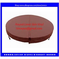 Diameter 1900mm 10cm thickness Round hot tub cover leather can do any other size