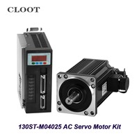 130ST-M04025 AC Servo Motor 1KW 2500RPM Servo Motor Three Phase Motor With Mactched Driver Cable