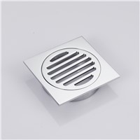 HIDEEP Brass Kitchen Filter Strainer Drainer Drain Floor Drain Bathroom Deodorization Type Shower Drain Copper Cover 87mm*87mm