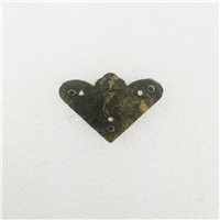 Bronze Filigree Alloy Flower Wraps Cabochon,Ancient Triangle Corner,Flatback Butterfly Embellishments Scrapbooking,37mm,40Pcs