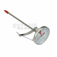 Stainless Steel 100 Degree Cooking Oven BBQ Milk Food Meat Probe Thermometer Gauge Drop Ship