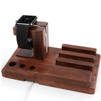 SZYSGSD Luxury Natural Wood Charging Dock Stand Phone Holder For Apple Iphone 6 6s Plus 5s 5c 5 SE 4s for iWatch iPad Bracket