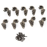 NEW 10x Antique Bronze Decorative Jewelry Box Wood Case Feet Leg Corner Protector  H15