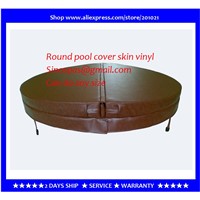 Diameter 2000mm 10cm thickness Round hot tub cover leather can do any other size