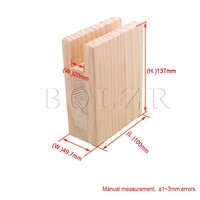 2PCS 2x10CM Groove Wood Furniture Lifter Bed Sofa Table Risers Add 10cm BQLZR