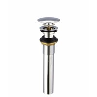 Pop Up Drain Waste With Overflow For Bathroom Lavatory Basin Brass Chrome