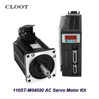 0.8KW Servo Motor 110ST-M04020 AC Servo Motor Kit  + Matched Servo Driver + Encoder Cable