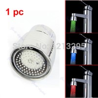 Temperature Sensor 3 Color Kitchen Water Tap Faucet RGB Glow Shower LED LightFreeshipping  C15