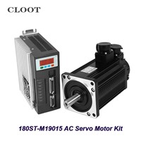 AC 240V Three-phase Ccc Servomotor  Servo Motor add Driver System1500RPM 180ST AC SERVO 180ST-M19015 Matched Servo Driver