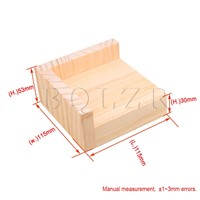 9.8x9.8CM Slot L-shaped Wood Furniture Lifter Sofa Table Risers Add 3cm BQLZR