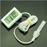 New Mini Thermometer Hygrometer Temperature Humidity Meter Digital LCD Display WhiteFor Promotion