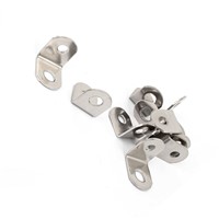 10 Pcs Stainless Steel Corner Brace Joint Right Angle Bracket 17x17mm Silver