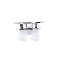 Basin Sink Round Overflow Cover Ring Insert Replacement Tidy Chrome Trim Bathroom Accessories 2pcs