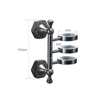 Oil Rubbed Bronze Multifunction Toothbrush Cup Holder FLG bathroom Hardware Accessories Wall Mounted Ceramics Cup