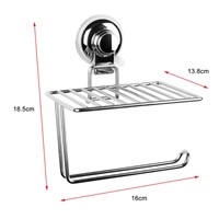 201 Stainless Steel Wall Mount Mobile Phone Roll Towel Tissue Paper Storage Holder Toilet Tissue Rack For Bathroom Accessories