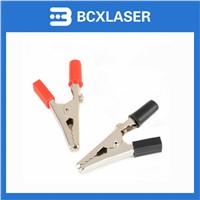 Hot selling 35mm crocodile shape Insulated Crocodile Clips Plastic Handle Cable Lead Testing Metal Alligator Clips Clamps