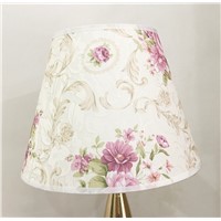 Desk Lamp Lampshade painting flower Abstract  Pattern Textile Fabrics Fashionable Decorative E27 table lamp shade