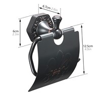 FLG Toilet Paper Holder Bathroom Accessories Oil Rubbed Bronze Wall Mounted Brass Bathroom Roll Holder Tissue Holder