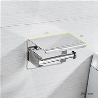 AUSWIND Modern 304 stainless steel paper holder silver polish paper box Punch or free Punch bathroom accessories