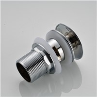Chrome Finish Ziny Alloy Sink Vanity Pop Up Drain with Overflow Shower Drain Stopper Bathtub Bathroom Accessories
