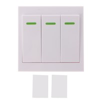 1Pc 86 Wall Panel Wireless Remote Transmitter 1/2/3 CH Sticky RF TX Smart Home Room 315 Mhz