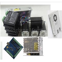 CNC Router Kit 4 Axis kit ST-M5045 driver + 4 axis USB breakout board+Nema23 425 Oz-in motor+2pcs 350W power supply+1 24V power