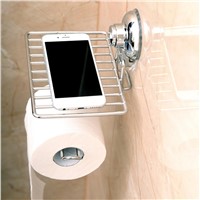 Stainless Steel Wall Mount Tissue Holder Mobile Phone Roll Towel Paper Storage Toilet Tissue Rack Bathroom Accessories new