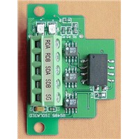 FX2N-485-BD+:optoelectronic isolated RS485 communication Board for FX2N PLC,largest communication up to 2 KM,freeshipping