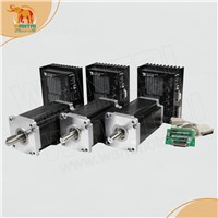 High Quality! CNC Wantai 3 Axis Nema 42 Stepper Motor 110BYGH150-001 3256oz-in+Driver DQ2722M  220V 7.0A 300Micro Printer Metal