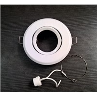 White Ceiling Case Holdler Lampshades Bracket for MR16 LED Spotlight  thin 88mm*30mm 60mm (hole) 10PCS