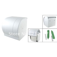 Sliver Tone Aluminum Scroll Toilet Paper Tissue Holder Box Cover