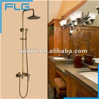 FLG6063 Antique Brass Wall Hanging Bathroom Shower Faucet Set, Bathroom Faucet with Shower