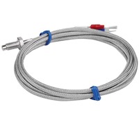 2PCS/Lot Thread M6 Screw Probe Temperature Sensor Thermocouple K Type Measuring 0-400 Degree 2m Cable for PID Controller