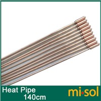10pcs/lot of copper heat pipe (140cm), for solar water heater, solar hot water heating