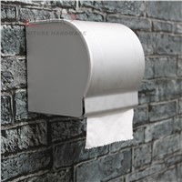 space aluminum toilet paper holder roll tissue box  with cover dispenser washroom bathroom accessories