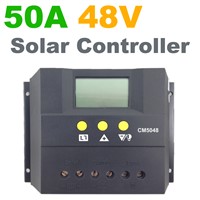 50A 48V Solar Controller PV Panel Battery Charge Controller Solar system Home indoor use PWM 50A Solar Controller Regulator