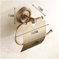 AB1 Series Wall Mounted Paper Holder Antique Brass Finish Bathroom Accessories Hardwares Paper Shelf7002A