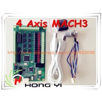 4 Axis MACH3 CNC USB 200KHz Breakout Board Interface Card for Routing Machine windows2000/xp/vista/7