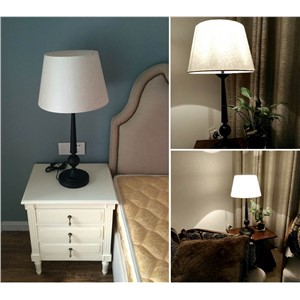 20 pcs E27 handmade classic decorative lamp shades for table lamps fabric cover Rustic Country retro lampshade ring medium